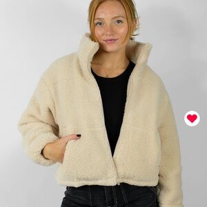 Cream Teddy Coat- NWOT